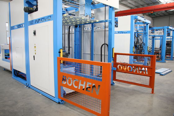 مكدس منصات قلاب أوتوماتيكي بالكامل للألواح المموجة 12000 قطعة/ساعة