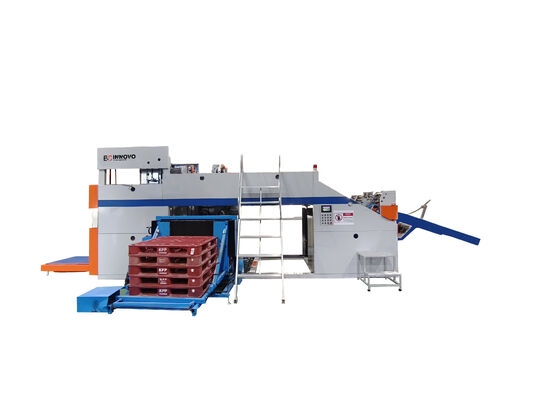 1700 mm High Platform Flip Flop Stacker with 180° Alternate Flip Stacking and Servo Flip System for High Speed Flute Laminator Lines